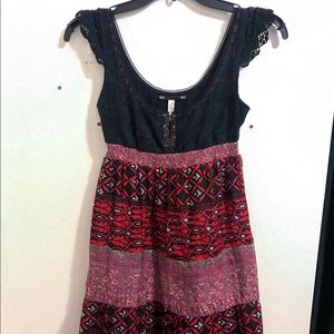 Free People Boho Mini Dress